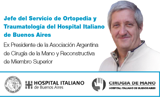 Jefe de cirugia de mano y reconstructiva de miembro superior en el hospital italiano de Bs As